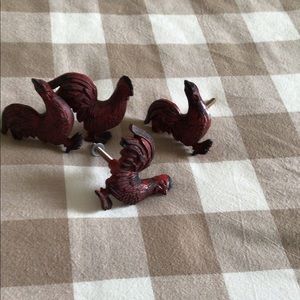 Set of 10 Rooster Drawer Pulls
